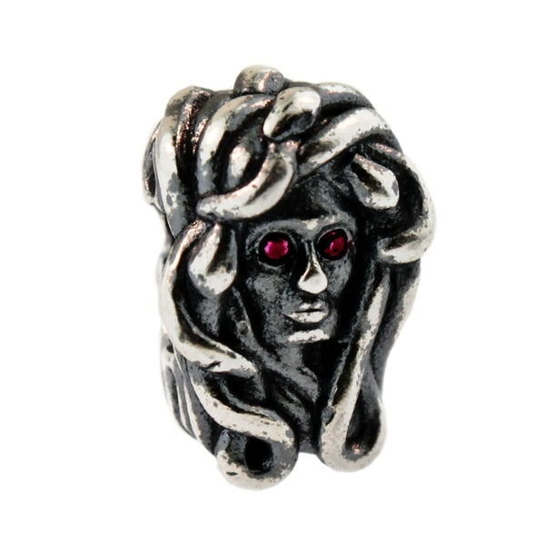 Medusa, Silver with Crystals