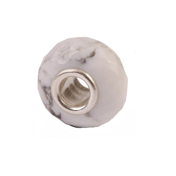 Faceted White Howlite