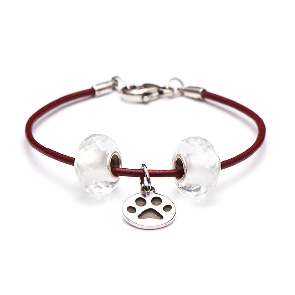 School Spirit Bracelets, Crimson Paw