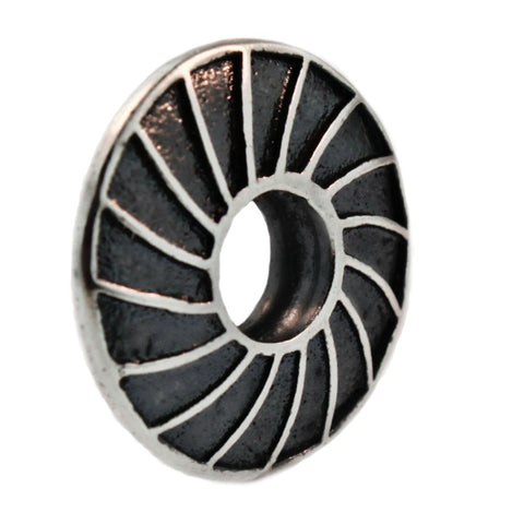 Novobeads Spiral Spacer, Silver