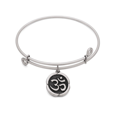 SOL Ohm, Bangle Antique Silver Color Finish