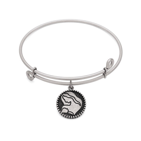 SOL Mother, Bangle Antique Silver Color Finish