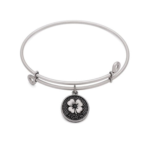 SOL Luck, Bangle Antique Silver Color Finish