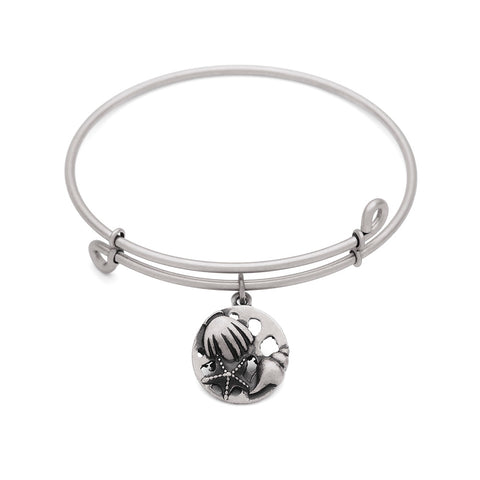 SOL Ocean, Bangle Antique Silver Color Finish