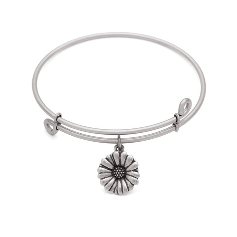 SOL Daisy, Bangle Antique Silver Color Finish