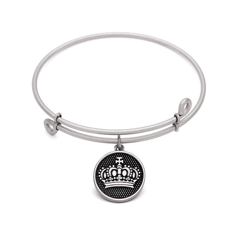 SOL Crown, Bangle Antique Silver Color Finish