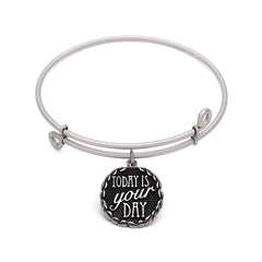 Today is Your Day, Bangle Antique Silver Color Finish