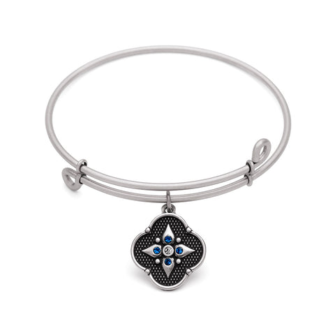 SOL Balance of Mind, Bangle Antique Silver Color Finish