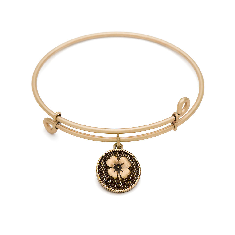 SOL Luck, Bangle Antique Gold Color Finish