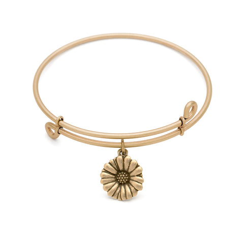 SOL Daisy, Bangle Antique Gold Color Finish