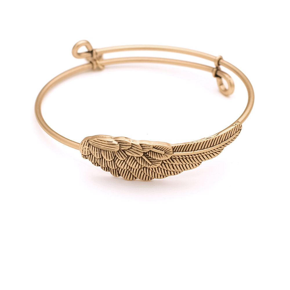 SOL Wing, Cufflet Antique Gold Color Finish