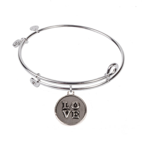 SOL Love, Bangle Sterling Silver Plated
