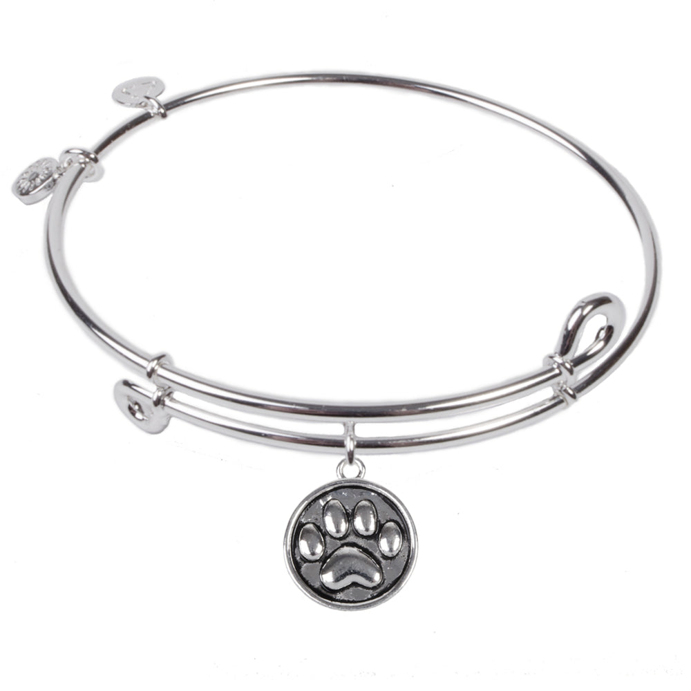 SOL Paw, Bangle Sterling Silver Plated