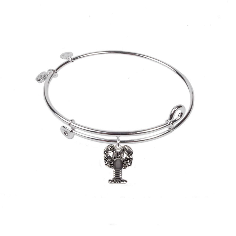SOL Lobster, Bangle Sterling Silver Plated