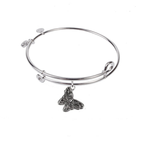 SOL Butterfly, Bangle Sterling Silver Plated