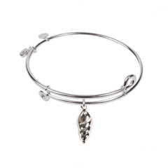 Conch Shell, Bangle Sterling Silver Plated