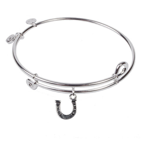 SOL Horseshoe, Bangle Sterling Silver Plated