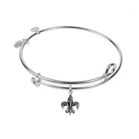 SOL Lily Flower, Bangle Sterling Silver Plated
