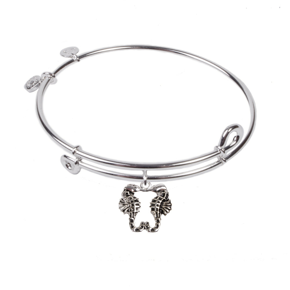 SOL Seahorses, Bangle Sterling Silver Plated