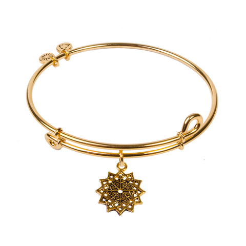 SOL Snowflake, Bangle 18K Gold Plated