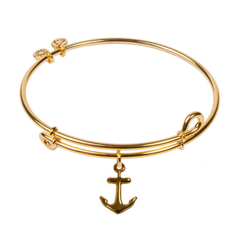 SOL Anchor , Bangle 18K Gold Plated