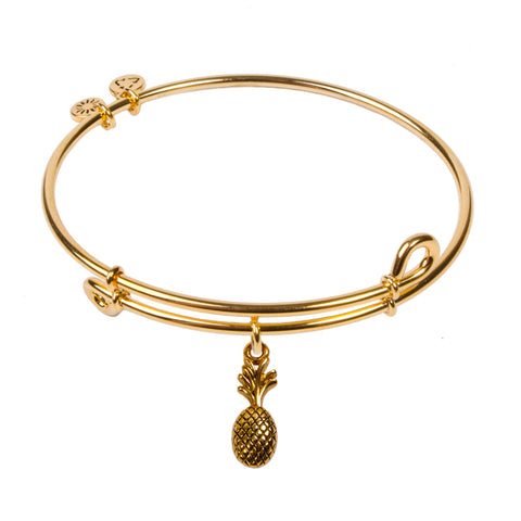 SOL Pineapple, Bangle 18K Gold Plated
