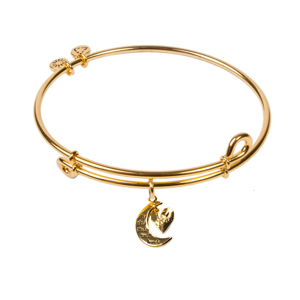 SOL To The Moon, Bangle 18K Gold Plated