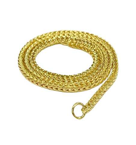 Novobeads Necklace Foxtail 14K Gold 17.5 inch/44.5 cm