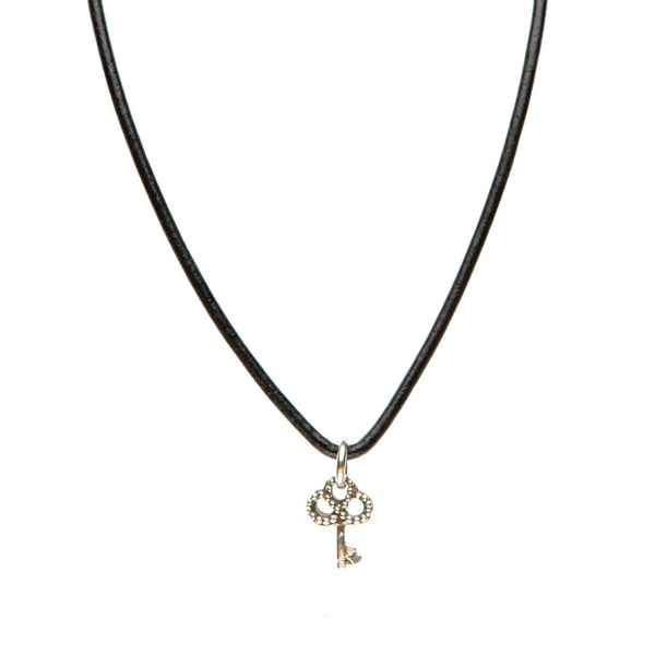 Novobeads Necklace Leather Smooth - Black, S (16-18inch/41-46cm)