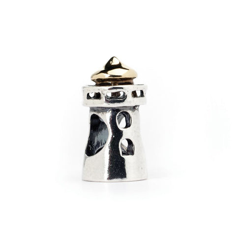 Novobeads Lighthouse, Silver with 14K Gold