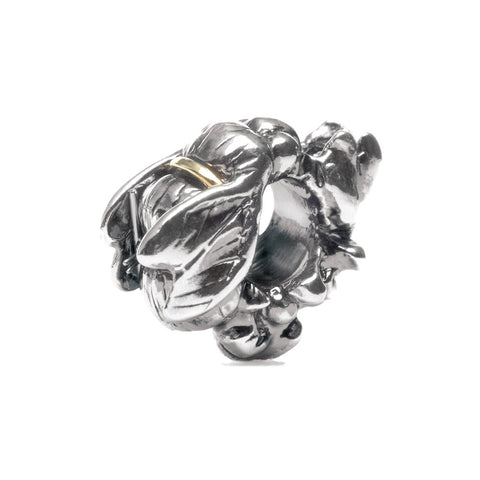 Novobeads Bumblebee, Silver with 14K Gold