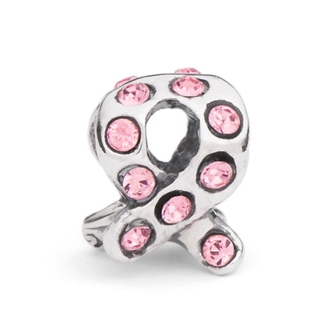 Novobeads Pink Ribbon, Silver