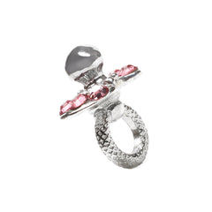It's a Girl!, Silver with Crystals