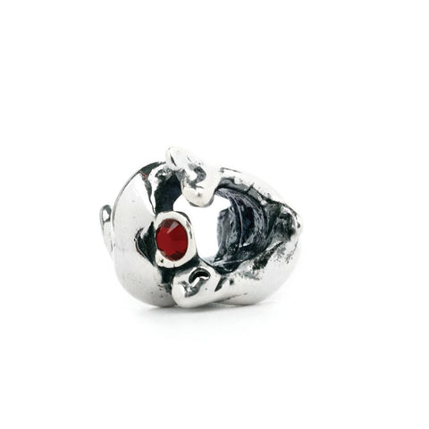 Novobeads Sea Lions Playing, Silver with Crystals