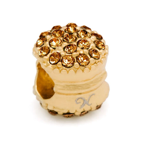 Novobeads Gold Plated & Mocha Macaroon