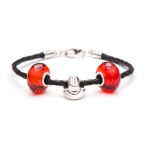 Novobeads School Spirit Bracelets, Red Cowboy