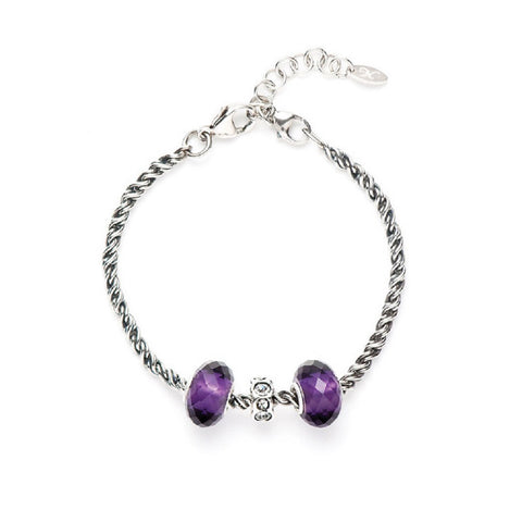 Novobeads Holiday Gift Bracelets, Purple Glow