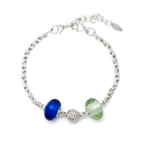 Novobeads Holiday Gift Bracelets, Royal Sage