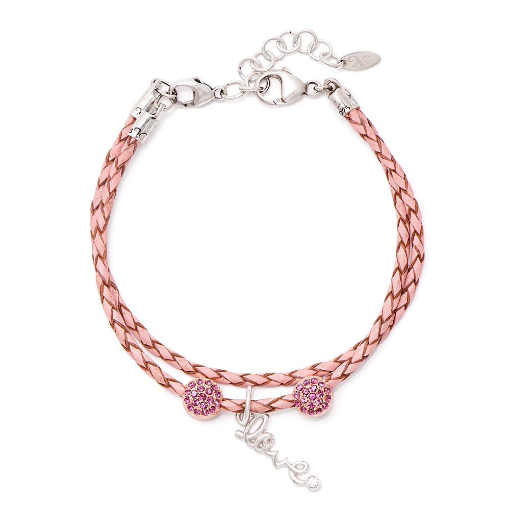 Novobeads Holiday Gift Bracelets, Love Crystal
